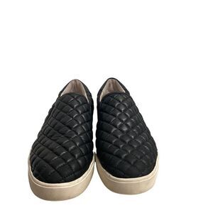 SAM EDELMAN Ezzie Quilted Women’s Slip-On Sneakers Black Size 10M